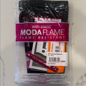 Modaflame Knit Anti-Static Flame Resistant  Balaclava Hood Navy NWT